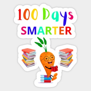 100 Days Smarter, Happy 100 Days Of School Sticker